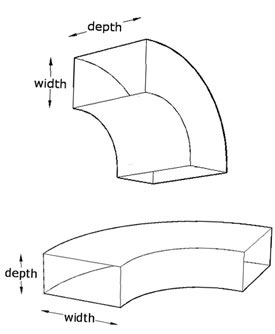 400mm Width Long Radius Bend